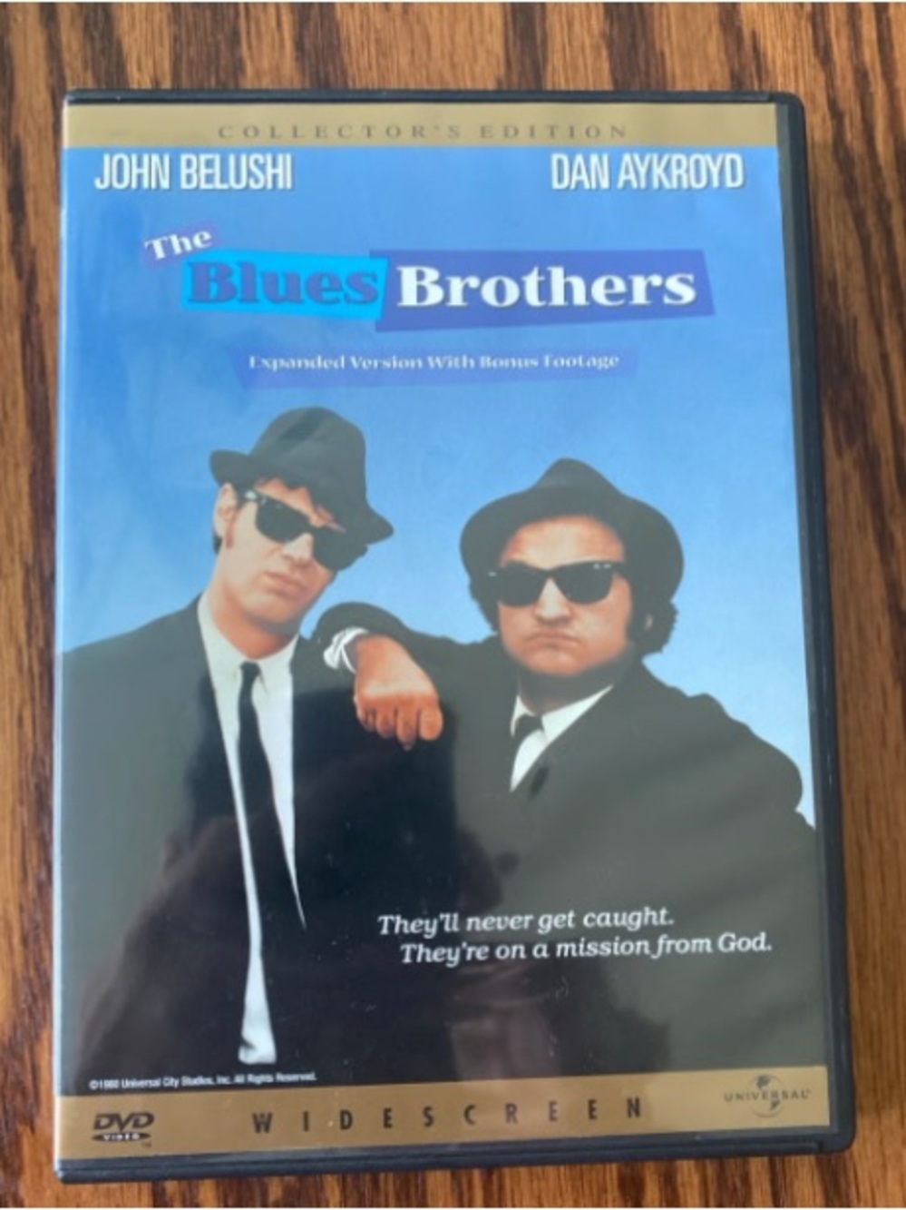 Universal The Blues Brothers DVD - Blue and Black